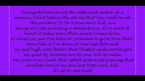 One Last Hope Lyrics .